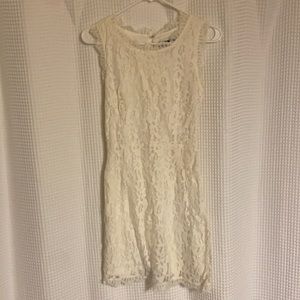 White Ivory Lace Dress - Small